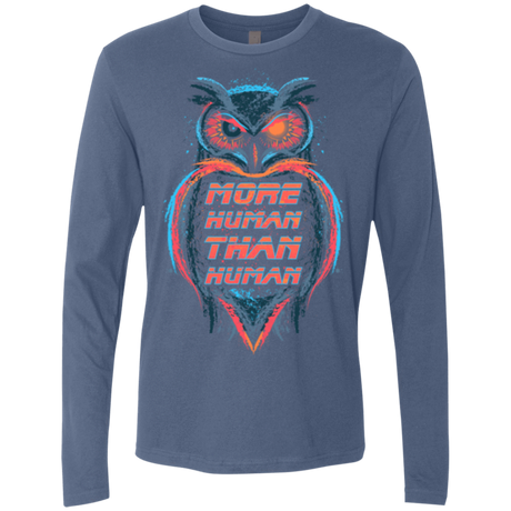 T-Shirts Indigo / Small More Human than Human Men's Premium Long Sleeve