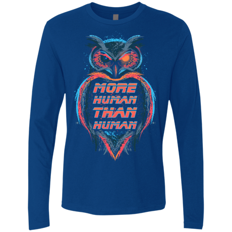 T-Shirts Royal / Small More Human than Human Men's Premium Long Sleeve