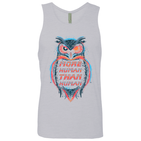 T-Shirts Heather Grey / Small More Human than Human Men's Premium Tank Top