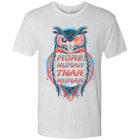 T-Shirts Heather White / Small More Human than Human Men's Triblend T-Shirt