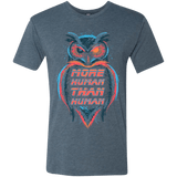 T-Shirts Indigo / Small More Human than Human Men's Triblend T-Shirt