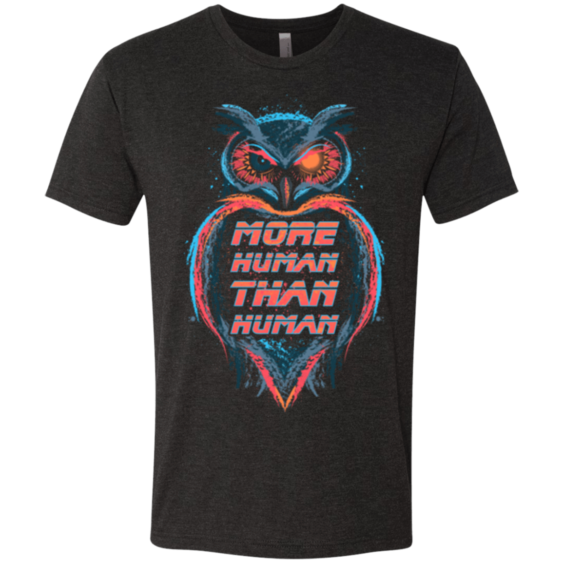 T-Shirts Vintage Black / Small More Human than Human Men's Triblend T-Shirt