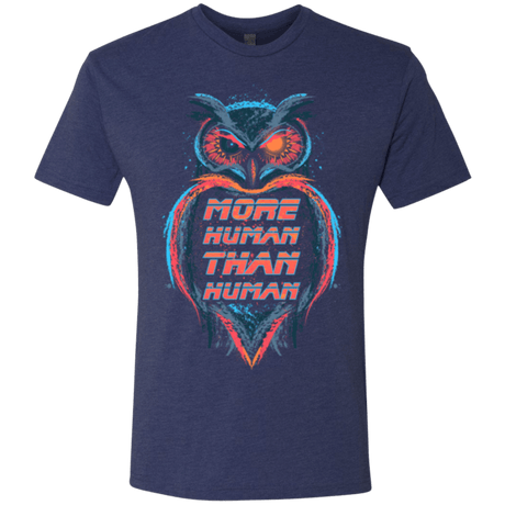 T-Shirts Vintage Navy / Small More Human than Human Men's Triblend T-Shirt