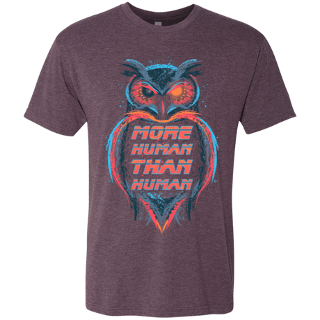 T-Shirts Vintage Purple / Small More Human than Human Men's Triblend T-Shirt