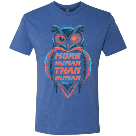 T-Shirts Vintage Royal / Small More Human than Human Men's Triblend T-Shirt