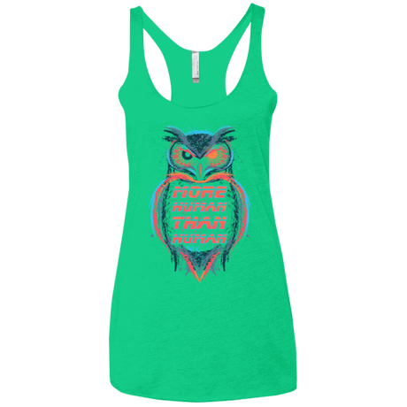 T-Shirts Envy / X-Small More Human than Human Women's Triblend Racerback Tank