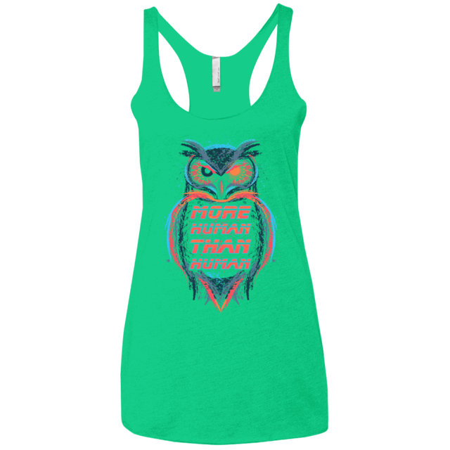 T-Shirts Envy / X-Small More Human than Human Women's Triblend Racerback Tank