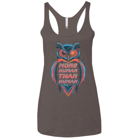 T-Shirts Macchiato / X-Small More Human than Human Women's Triblend Racerback Tank