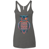 T-Shirts Premium Heather / X-Small More Human than Human Women's Triblend Racerback Tank