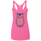 T-Shirts Vintage Pink / X-Small More Human than Human Women's Triblend Racerback Tank
