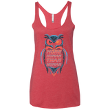 T-Shirts Vintage Red / X-Small More Human than Human Women's Triblend Racerback Tank