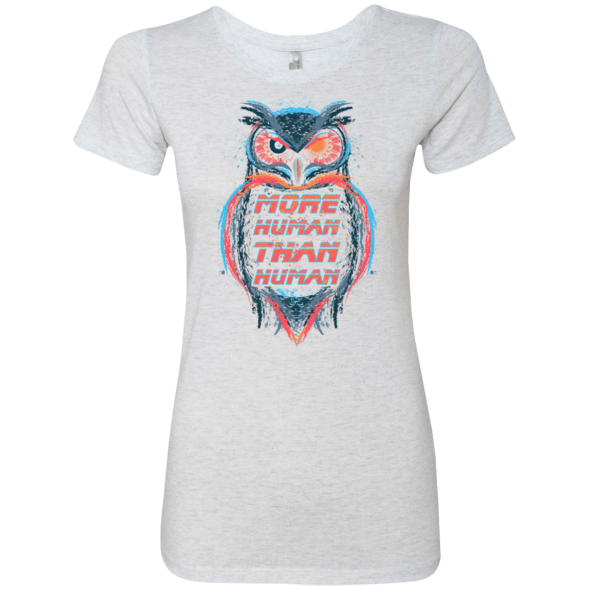 T-Shirts Heather White / Small More Human than Human Women's Triblend T-Shirt