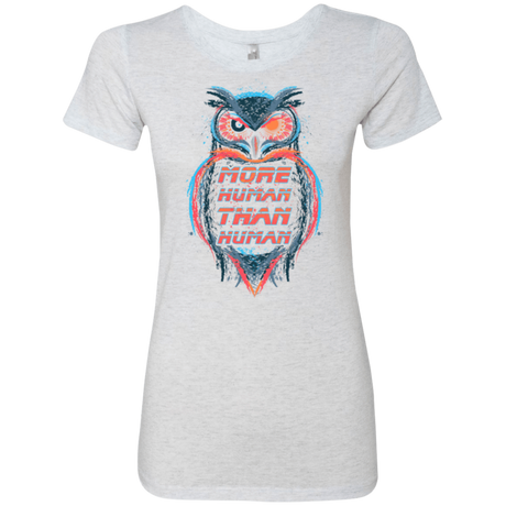 T-Shirts Heather White / Small More Human than Human Women's Triblend T-Shirt