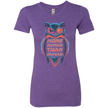 T-Shirts Purple Rush / Small More Human than Human Women's Triblend T-Shirt