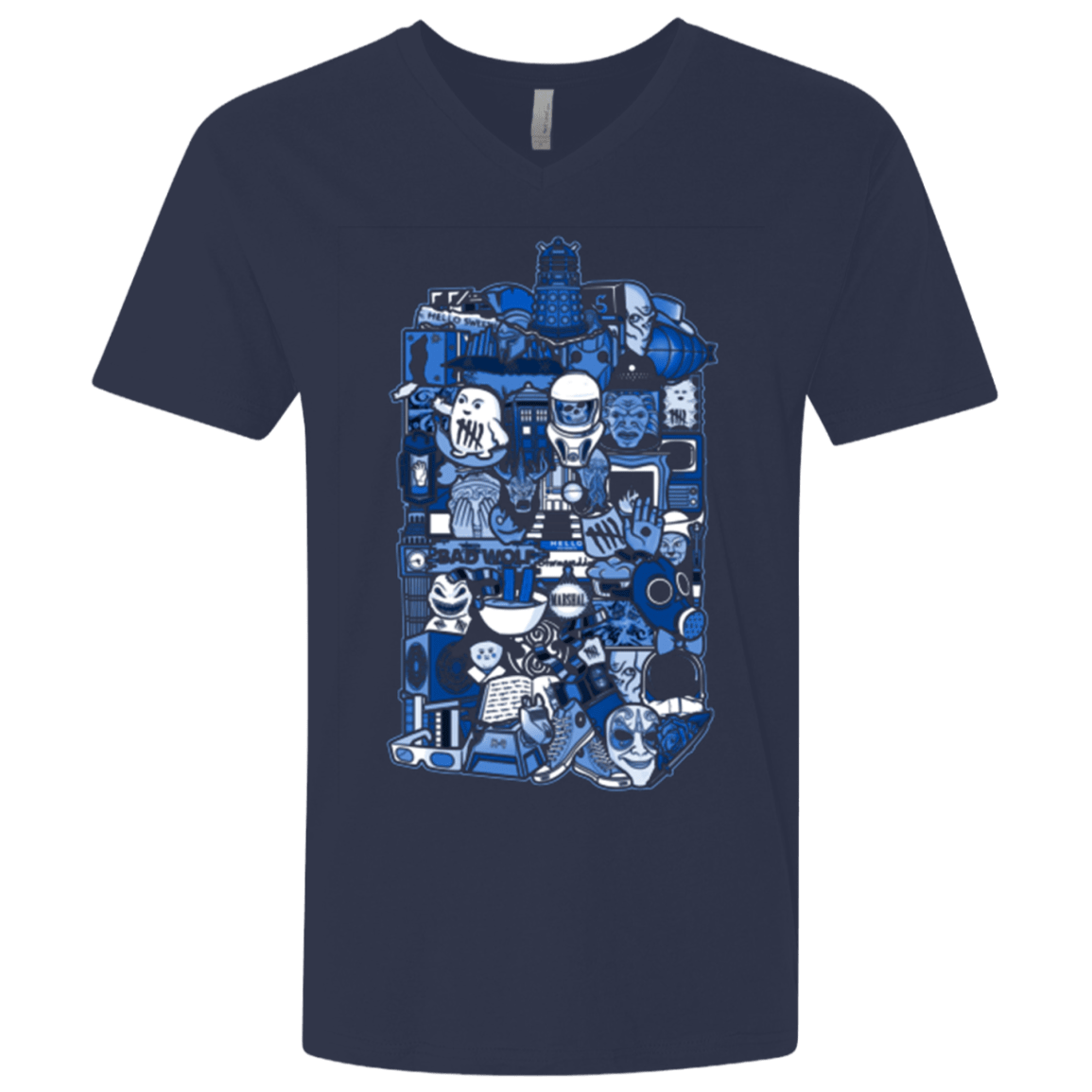 T-Shirts Midnight Navy / X-Small More On The Inside Men's Premium V-Neck