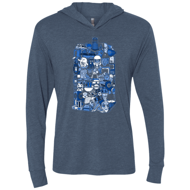 T-Shirts Indigo / X-Small More On The Inside Triblend Long Sleeve Hoodie Tee