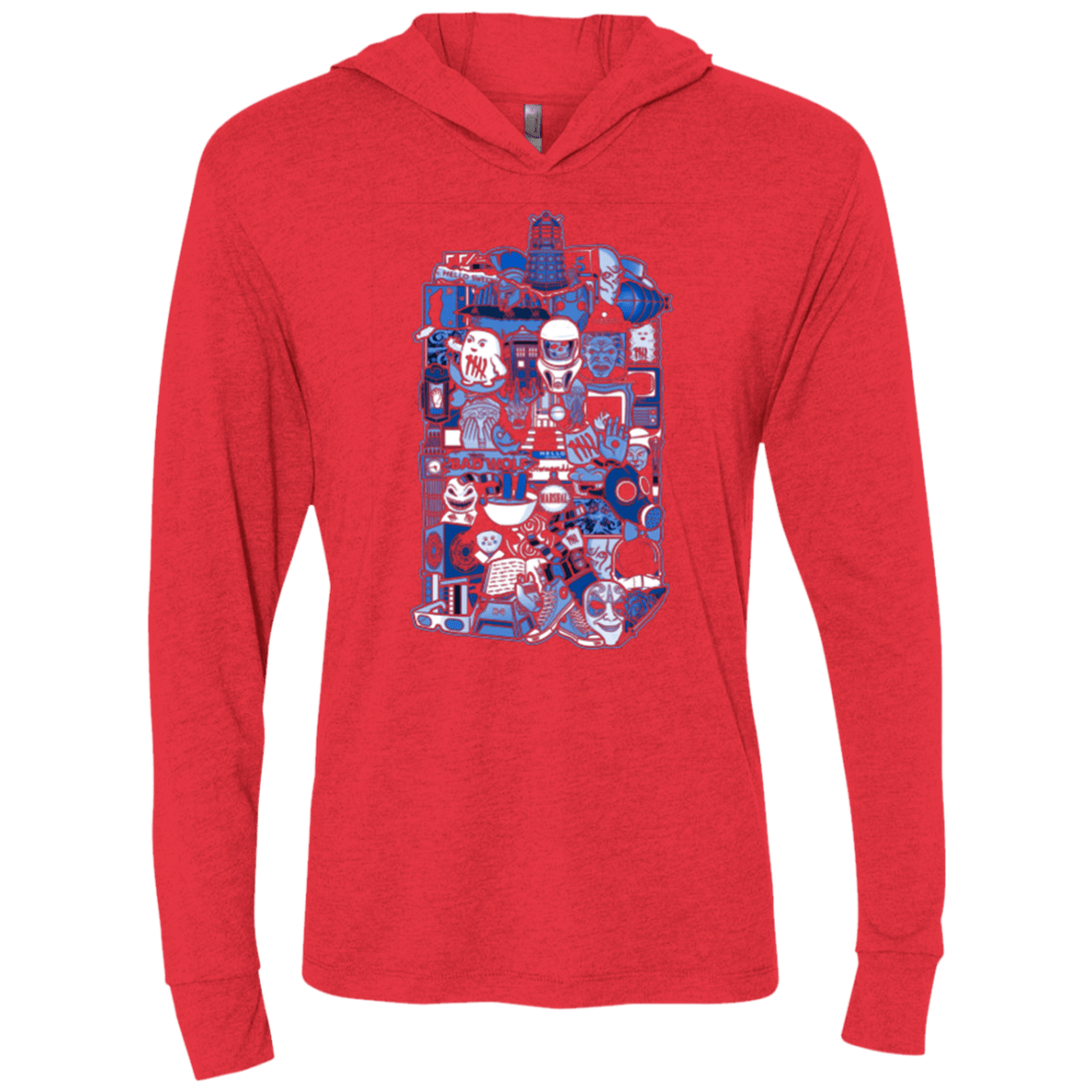 T-Shirts Vintage Red / X-Small More On The Inside Triblend Long Sleeve Hoodie Tee