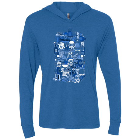 T-Shirts Vintage Royal / X-Small More On The Inside Triblend Long Sleeve Hoodie Tee