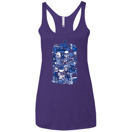 T-Shirts Purple / X-Small More On The Inside Women's Triblend Racerback Tank
