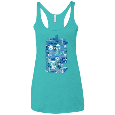 T-Shirts Tahiti Blue / X-Small More On The Inside Women's Triblend Racerback Tank