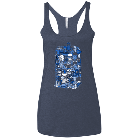 T-Shirts Vintage Navy / X-Small More On The Inside Women's Triblend Racerback Tank
