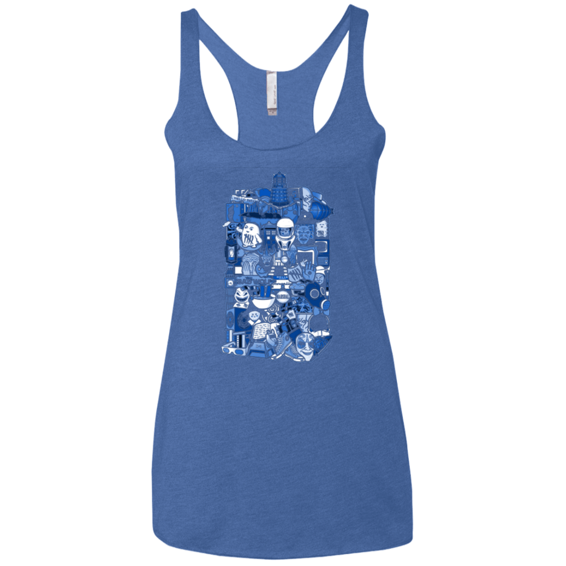 T-Shirts Vintage Royal / X-Small More On The Inside Women's Triblend Racerback Tank