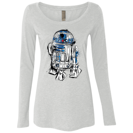 T-Shirts Heather White / Small More than a droid Women's Triblend Long Sleeve Shirt
