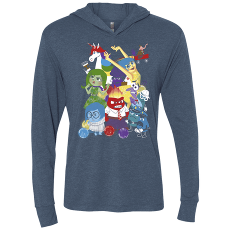 T-Shirts Indigo / X-Small More than a feeling Triblend Long Sleeve Hoodie Tee