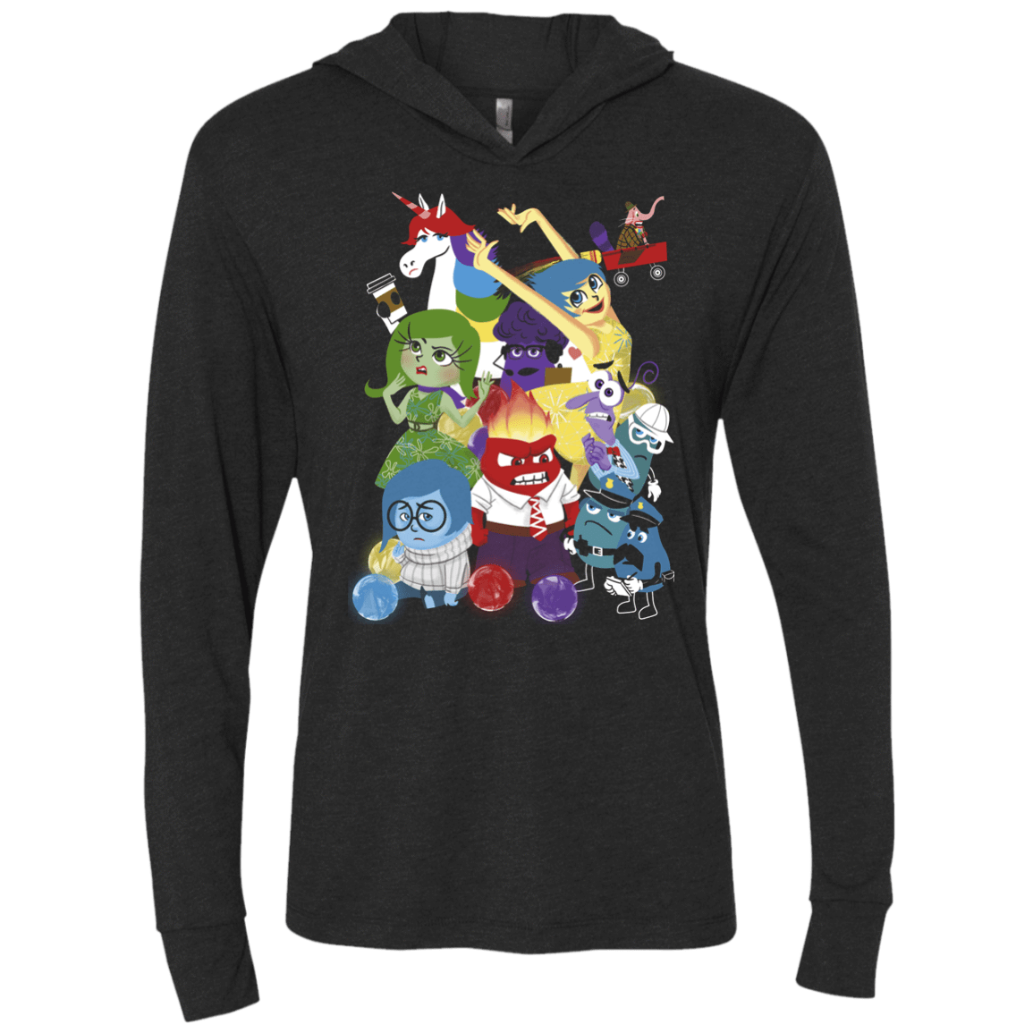 T-Shirts Vintage Black / X-Small More than a feeling Triblend Long Sleeve Hoodie Tee