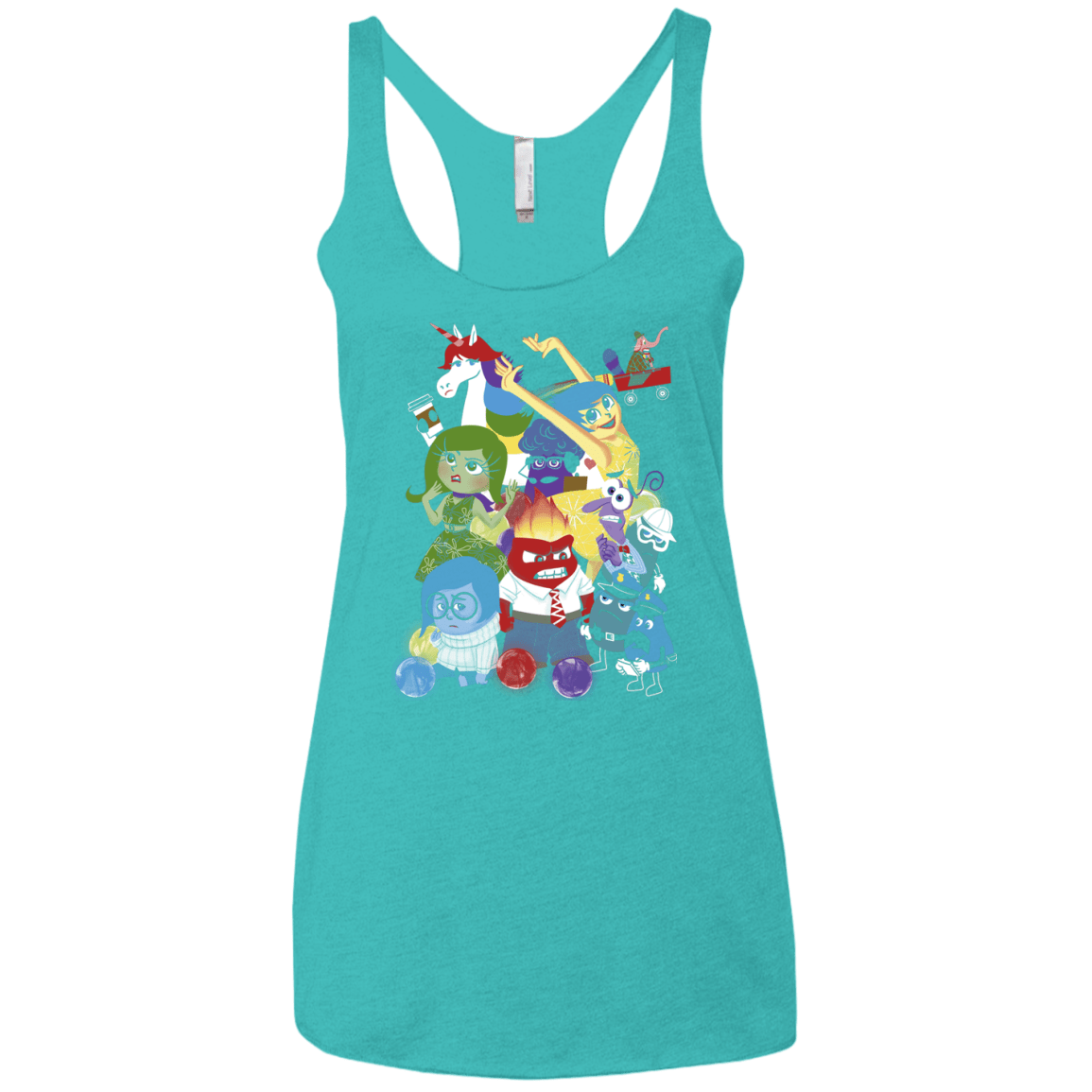 T-Shirts Tahiti Blue / X-Small More than a feeling Women's Triblend Racerback Tank