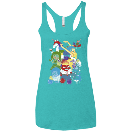 T-Shirts Tahiti Blue / X-Small More than a feeling Women's Triblend Racerback Tank