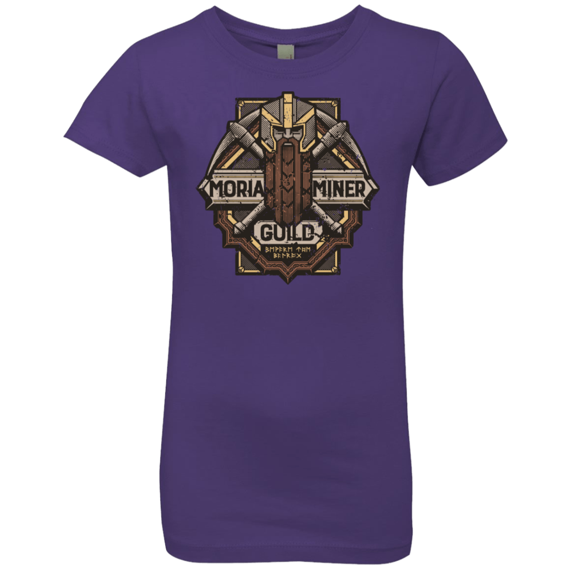 T-Shirts Purple Rush / YXS Moria Miner Guild Girls Premium T-Shirt