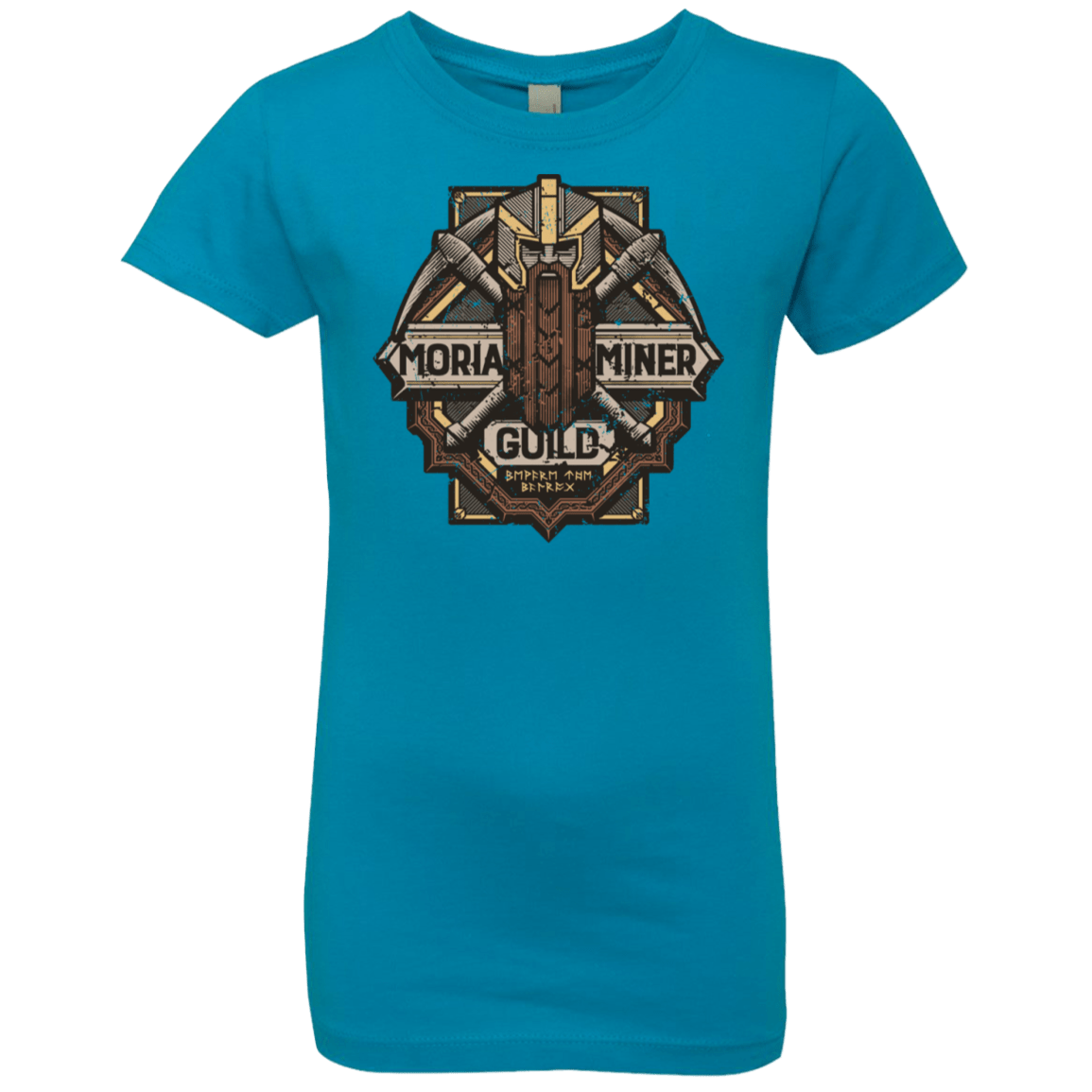 T-Shirts Turquoise / YXS Moria Miner Guild Girls Premium T-Shirt