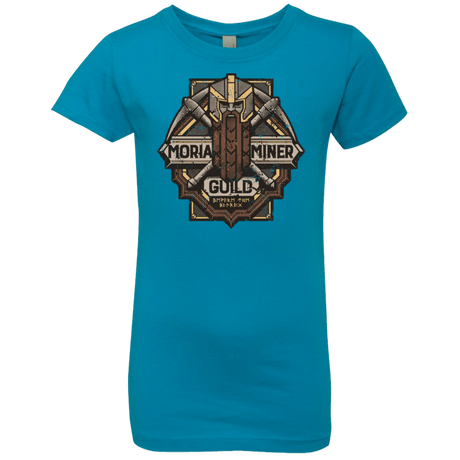 T-Shirts Turquoise / YXS Moria Miner Guild Girls Premium T-Shirt