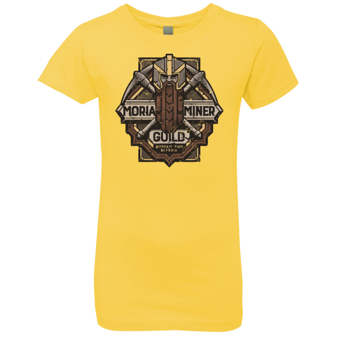 T-Shirts Vibrant Yellow / YXS Moria Miner Guild Girls Premium T-Shirt