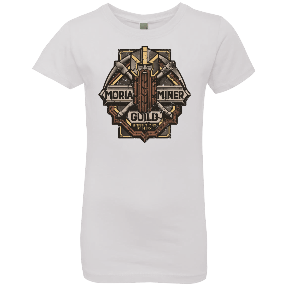 T-Shirts White / YXS Moria Miner Guild Girls Premium T-Shirt