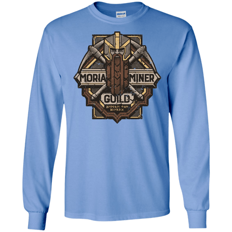 T-Shirts Carolina Blue / S Moria Miner Guild Men's Long Sleeve T-Shirt