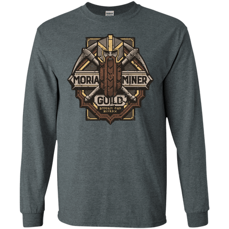 T-Shirts Dark Heather / S Moria Miner Guild Men's Long Sleeve T-Shirt