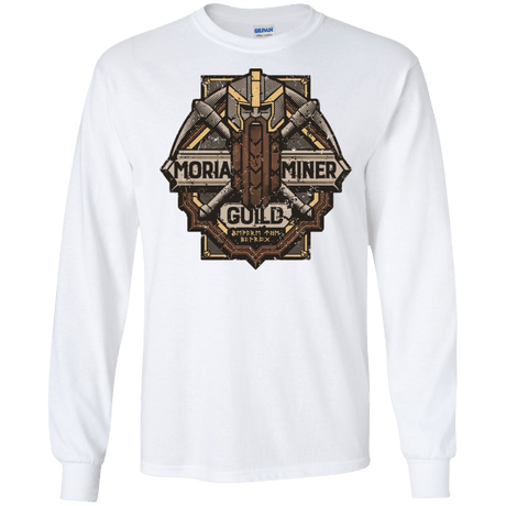 T-Shirts White / S Moria Miner Guild Men's Long Sleeve T-Shirt