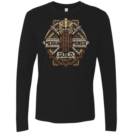 T-Shirts Black / S Moria Miner Guild Men's Premium Long Sleeve