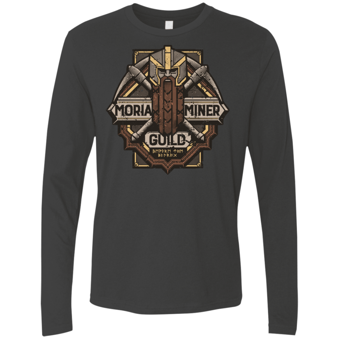 T-Shirts Heavy Metal / S Moria Miner Guild Men's Premium Long Sleeve