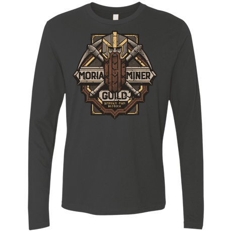 T-Shirts Heavy Metal / S Moria Miner Guild Men's Premium Long Sleeve