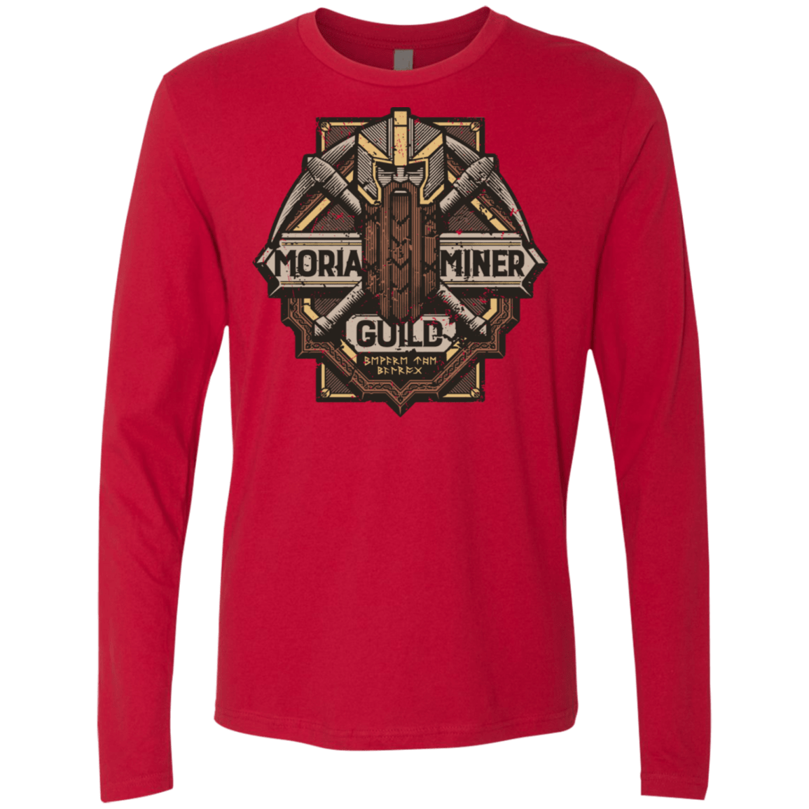 T-Shirts Red / S Moria Miner Guild Men's Premium Long Sleeve