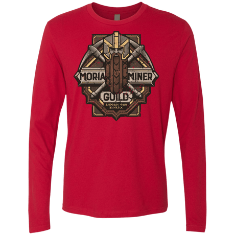 T-Shirts Red / S Moria Miner Guild Men's Premium Long Sleeve