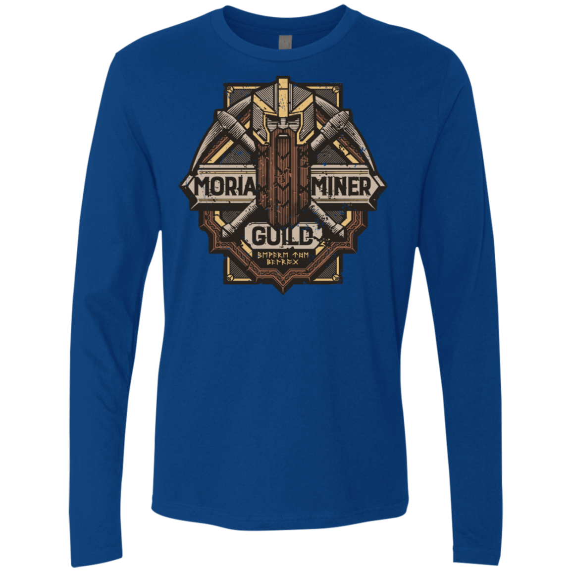 T-Shirts Royal / S Moria Miner Guild Men's Premium Long Sleeve
