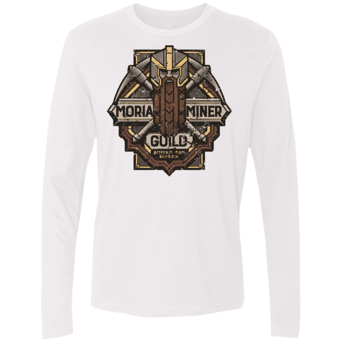T-Shirts White / S Moria Miner Guild Men's Premium Long Sleeve