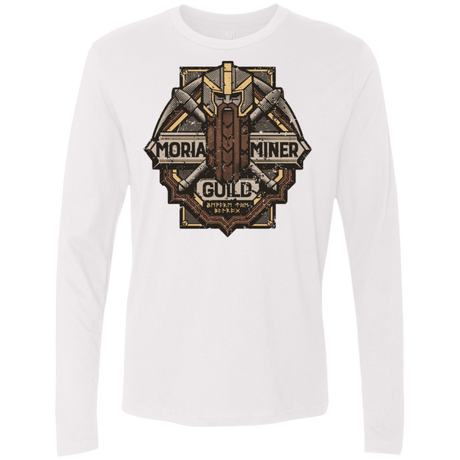 T-Shirts White / S Moria Miner Guild Men's Premium Long Sleeve