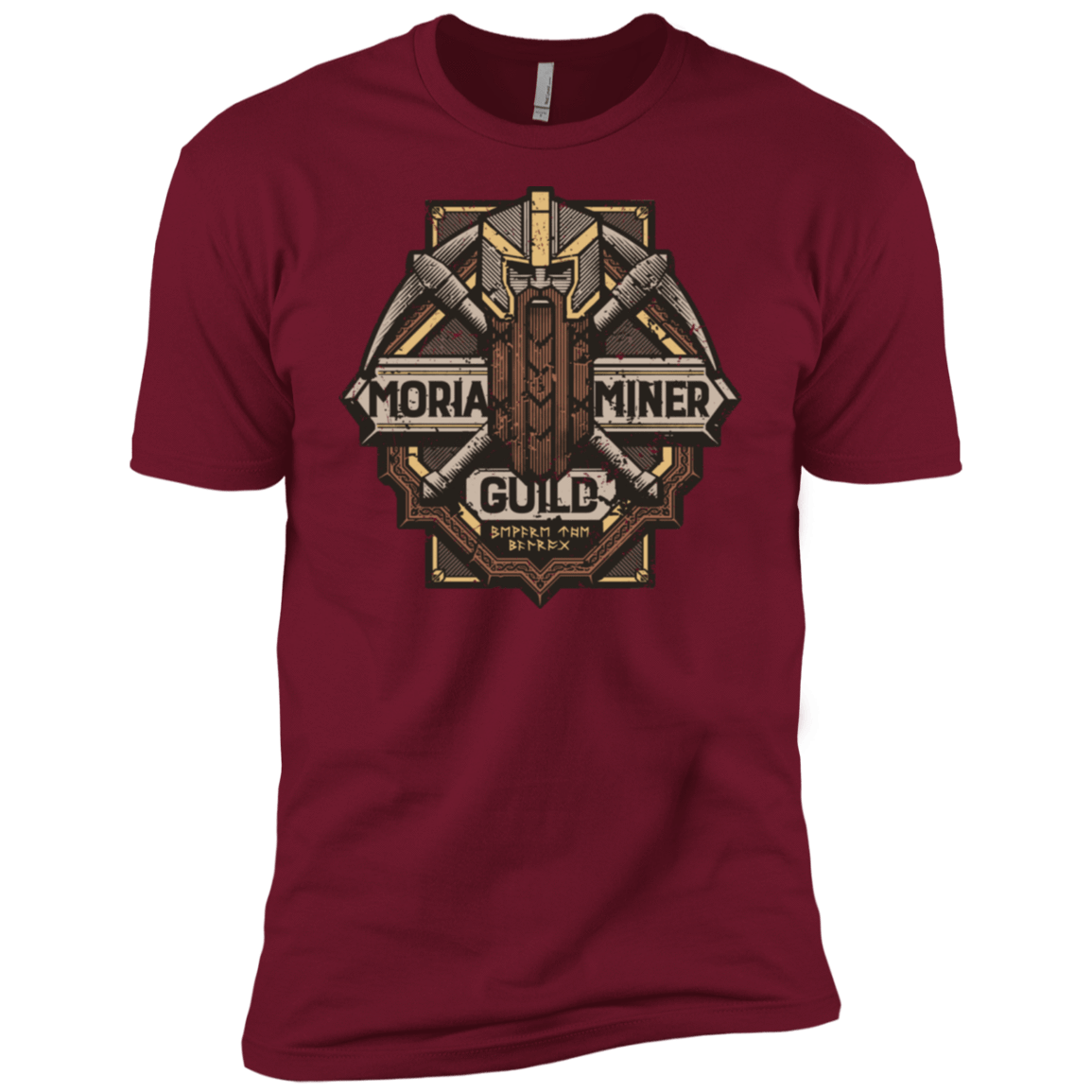 T-Shirts Cardinal / X-Small Moria Miner Guild Men's Premium T-Shirt