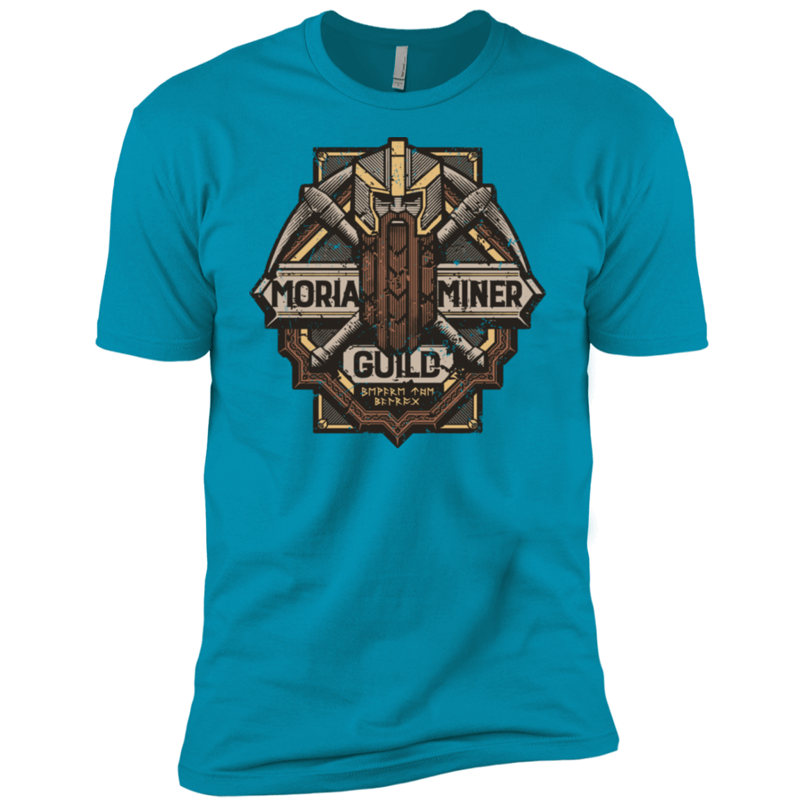 T-Shirts Turquoise / X-Small Moria Miner Guild Men's Premium T-Shirt