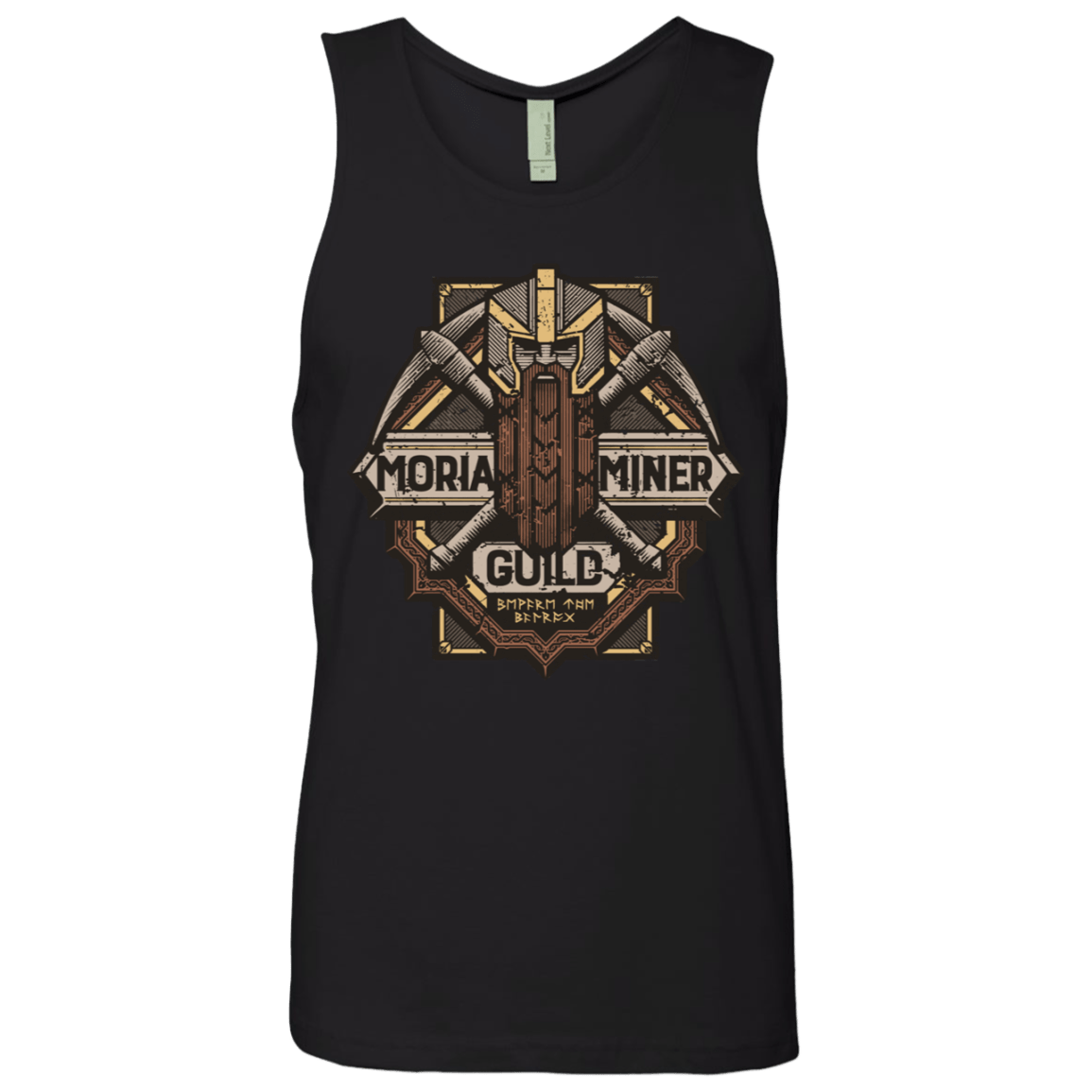 T-Shirts Black / S Moria Miner Guild Men's Premium Tank Top